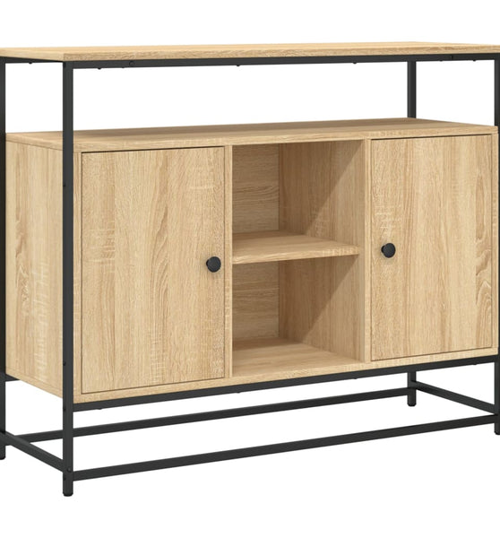 Sideboard Sonoma-Eiche 100x35x80 cm Holzwerkstoff