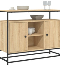 Sideboard Sonoma-Eiche 100x35x80 cm Holzwerkstoff