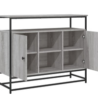 Sideboard Grau Sonoma 100x35x80 cm Holzwerkstoff