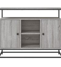 Sideboard Grau Sonoma 100x35x80 cm Holzwerkstoff