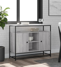 Sideboard Grau Sonoma 100x35x80 cm Holzwerkstoff