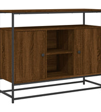 Sideboard Braun Eichen-Optik 100x35x80 cm Holzwerkstoff