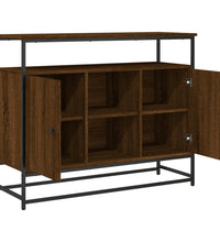 Sideboard Braun Eichen-Optik 100x35x80 cm Holzwerkstoff