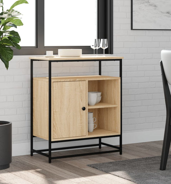 Sideboard Sonoma-Eiche 69x35x80 cm Holzwerkstoff