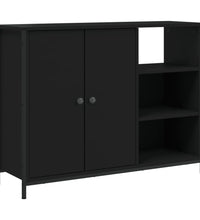 Sideboard Schwarz 100x33x75 cm Holzwerkstoff