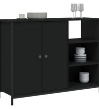 Sideboard Schwarz 100x33x75 cm Holzwerkstoff