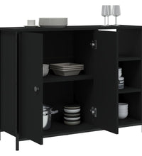 Sideboard Schwarz 100x33x75 cm Holzwerkstoff