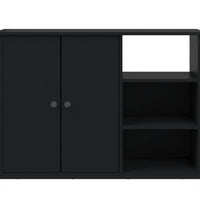 Sideboard Schwarz 100x33x75 cm Holzwerkstoff