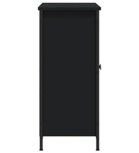 Sideboard Schwarz 100x33x75 cm Holzwerkstoff
