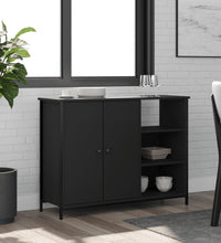 Sideboard Schwarz 100x33x75 cm Holzwerkstoff