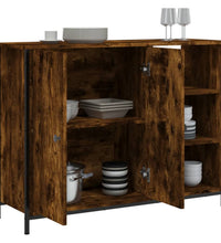 Sideboard Räuchereiche 100x33x75 cm Holzwerkstoff