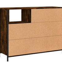 Sideboard Räuchereiche 100x33x75 cm Holzwerkstoff