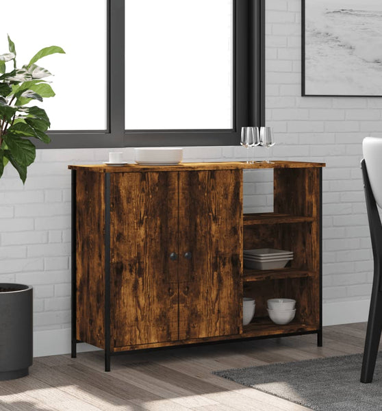 Sideboard Räuchereiche 100x33x75 cm Holzwerkstoff