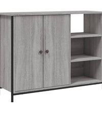 Sideboard Grau Sonoma 100x33x75 cm Holzwerkstoff