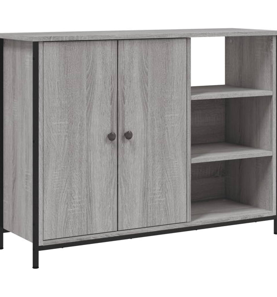 Sideboard Grau Sonoma 100x33x75 cm Holzwerkstoff