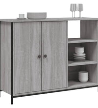 Sideboard Grau Sonoma 100x33x75 cm Holzwerkstoff