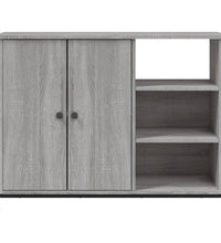 Sideboard Grau Sonoma 100x33x75 cm Holzwerkstoff