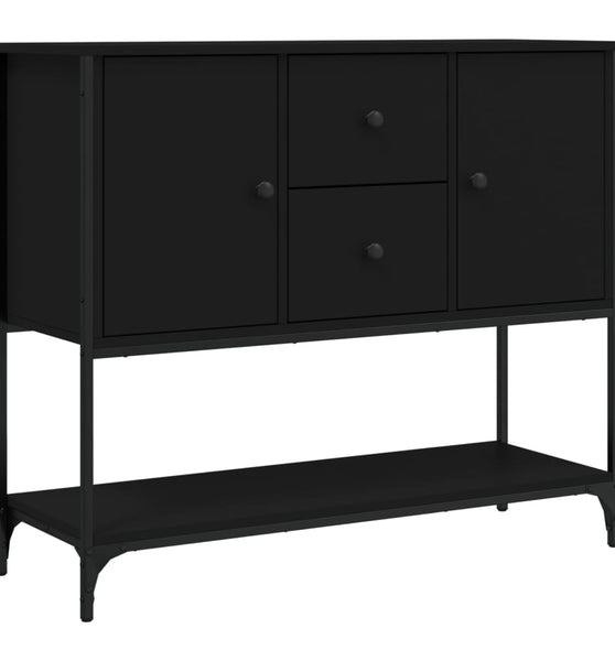 Sideboard Schwarz 100x36x85 cm Holzwerkstoff