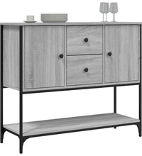 Sideboard Grau Sonoma 100x36x85 cm Holzwerkstoff