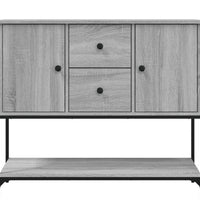 Sideboard Grau Sonoma 100x36x85 cm Holzwerkstoff