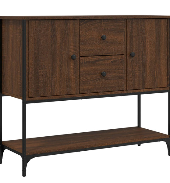 Sideboard Braun Eichen-Optik 100x36x85 cm Holzwerkstoff