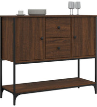 Sideboard Braun Eichen-Optik 100x36x85 cm Holzwerkstoff