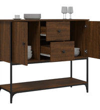 Sideboard Braun Eichen-Optik 100x36x85 cm Holzwerkstoff