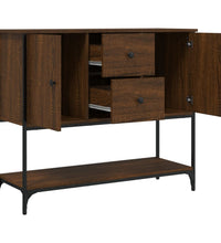 Sideboard Braun Eichen-Optik 100x36x85 cm Holzwerkstoff