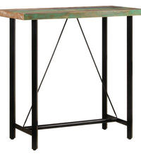 Bartisch 110x55x107 cm Altholz Massiv und Eisen