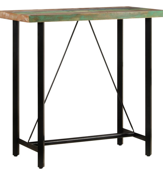 Bartisch 110x55x107 cm Altholz Massiv und Eisen