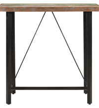 Bartisch 110x55x107 cm Altholz Massiv und Eisen