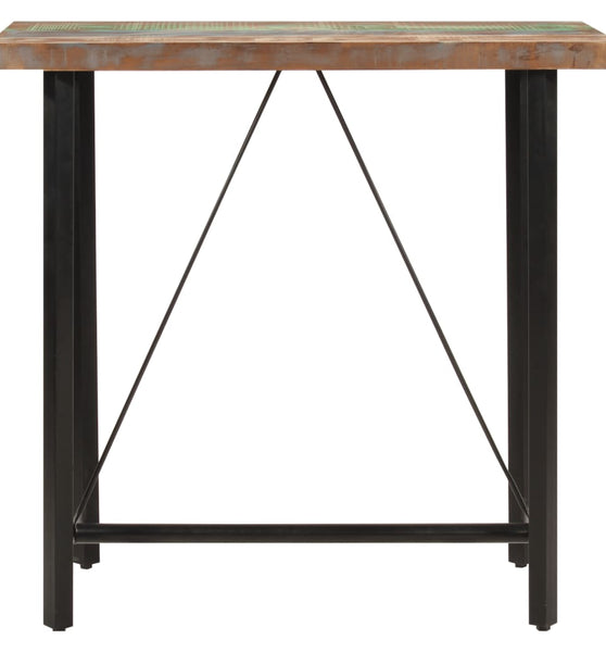 Bartisch 110x55x107 cm Altholz Massiv und Eisen
