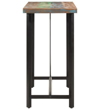 Bartisch 110x55x107 cm Altholz Massiv und Eisen