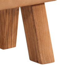 Bank Turnbock-Design Braun 160 cm Echtleder und Canvas