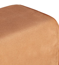 Bank Turnbock-Design Braun 160 cm Echtleder und Canvas