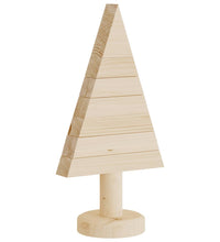 Deko-Weihnachtsbäume 2 Stk. Holz 30 cm Massivholz Kiefer