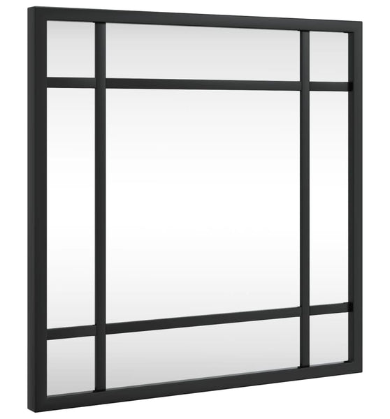Wandspiegel Schwarz 30x30 cm Quadratisch Eisen