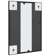 Wandspiegel Schwarz 30x40 cm Rechteckig Eisen