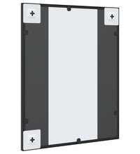 Wandspiegel Schwarz 40x50 cm Rechteckig Eisen