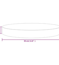 Tischplatte Rund Ø30x3 cm Massivholz Kiefer