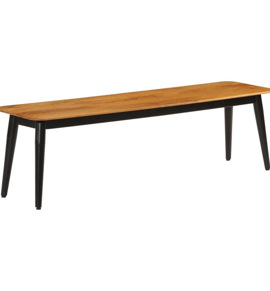 Sitzbank 160x40x45 cm Massivholz Mango und Eisen