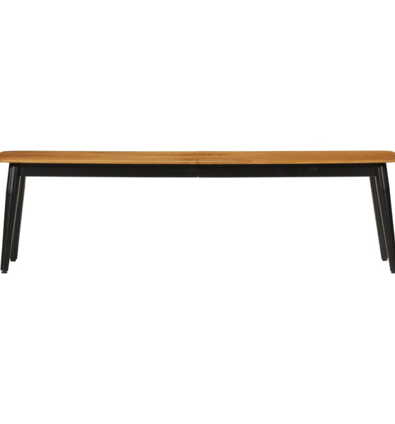 Sitzbank 160x40x45 cm Massivholz Mango und Eisen