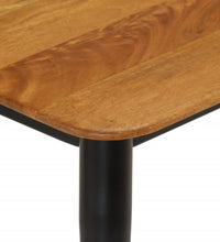 Sitzbank 160x40x45 cm Massivholz Mango und Eisen