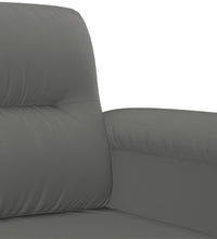 2-Sitzer-Sofa Dunkelgrau 140 cm Mikrofasergewebe