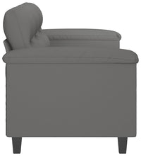 3-Sitzer-Sofa Dunkelgrau 180 cm Mikrofasergewebe