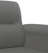 3-Sitzer-Sofa Dunkelgrau 180 cm Mikrofasergewebe
