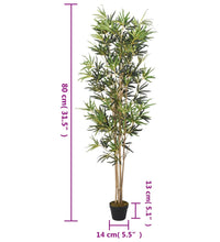 Bambusbaum Künstlich 368 Blätter 80 cm Grün