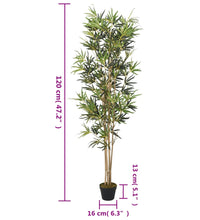 Bambusbaum Künstlich 552 Blätter 120 cm Grün