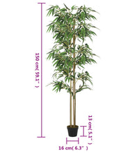 Bambusbaum Künstlich 988 Blätter 150 cm Grün