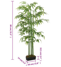 Bambusbaum Künstlich 240 Blätter 80 cm Grün